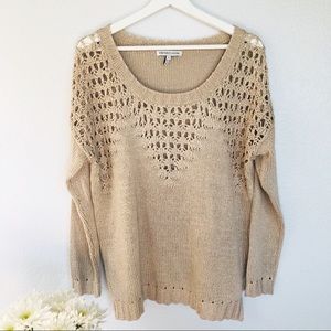 Heartloom Sian Sweater Tan sz S